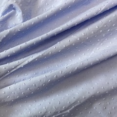 Ткань батист деворе хлопковый голубой 2080