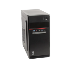 Корпус BaseTech M3301, БП:450W, mATX, чёрный, 2xUSB3 (BT-M3301-450W-R12)