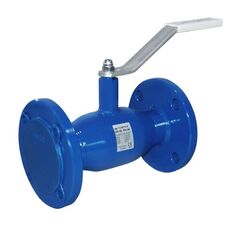 Кран стальной шаровой цельносварной TEMPER КШ.Ц.Ф, DN-50 PN-40, длина-230мм, стандартнопроходной, фланцевый с ручкой