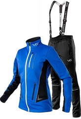 Утеплённый лыжный костюм 905 Victory Code Speed Up wo's blue с лямками женский