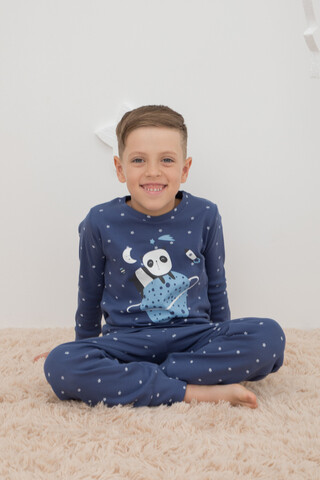 Пижама  для мальчика  К 1621/ночное небо на ультрамарине