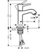 Смеситель для раковины однорычажный Hansgrohe Metropol Classic 31301000