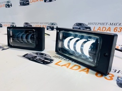 LED ПТФ Sal-Man 4 полосы 50W на ВАЗ 2110-15