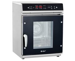 11000009870 Абат Пароконвектомат ПКА 6-1/3П верхняя панель управления (парогенератор, 6хGN-1/3, память на 99 программ приготовления, термощуп, вся нерж, без г/емкостей) черный дизайн, без реверса, 230 В