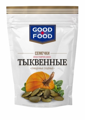 Семечки тыквенные GOOD FOOD сушеные 130 г РОССИЯ