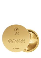 L.Sanic Snail Аnd 24K Gold Premium Eye Patch Гидрогелевые патчи для глаз с муцином улитки и золотом
