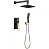Boheme Venturo 384-B Душевая система встраиваемая, цвет: чёрный,золото