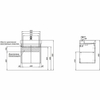 Aquanet 302523 Тумба с раковиной Nova Lite 60 2 дв. цв. бел. глянец (302523)