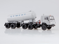 KAMAZ-54112 with semitrailer-cement TC-11 white 1:43 Start Scale Models (SSM)