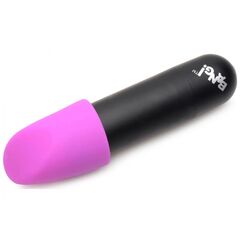 Вибропуля с 4 эластичными насадками Rechargeable Bullet With 4 Attachments - 