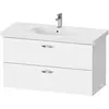 Duravit XBase XB619301818 Тумба под раковину, Duravit, XBase, ширина, мм-1000, глубина, мм-458, высота, мм-560, тип установки-подвесной, форма мебели-прямоугольная, раковина-необходимо заказать, ящики-2, открывание-выдвижное, цвет-белый матовый