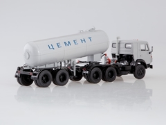 KAMAZ-54112 with semitrailer-cement TC-11 white 1:43 Start Scale Models (SSM)