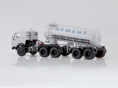 KAMAZ-54112 with semitrailer-cement TC-11 white 1:43 Start Scale Models (SSM)