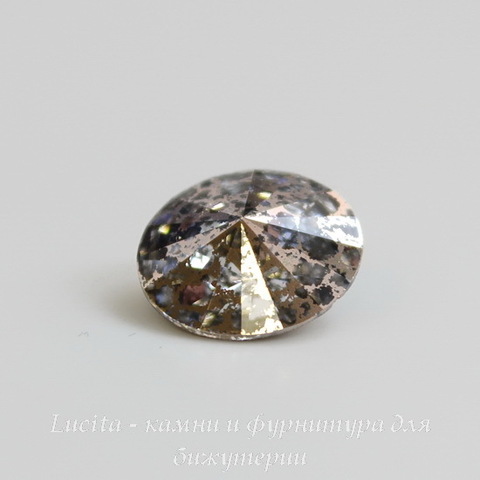 1122 Rivoli Ювелирные стразы Сваровски Crystal Rose Patina (12 мм) ()