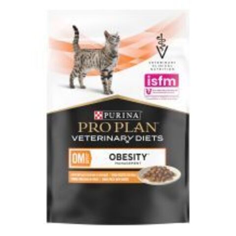 Purina Pro Plan Veterinary Diets OM St/Ox пауч для кошек при ожирении (курица) 85 г