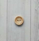 Пуговица деревянная Handmade светлый беж, 18 мм