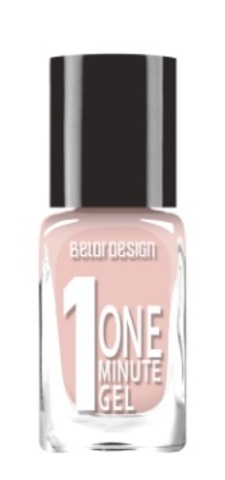 BelorDesign Лак для ногтей One Minute Gel тон 202 сахарная вата 10мл