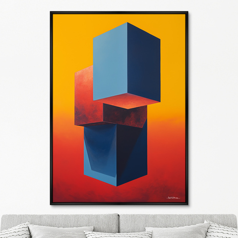 ArtNoMore - Репродукция картины на холсте Cubes, 2024г.