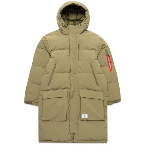 Куртка Alpha Industries Long Puffer Parka OG-107 Green (Зеленая)