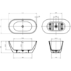 BelBagno BB701-1400-720-K Акриловая ванна BelBagno UNO BB701-1400-720-K