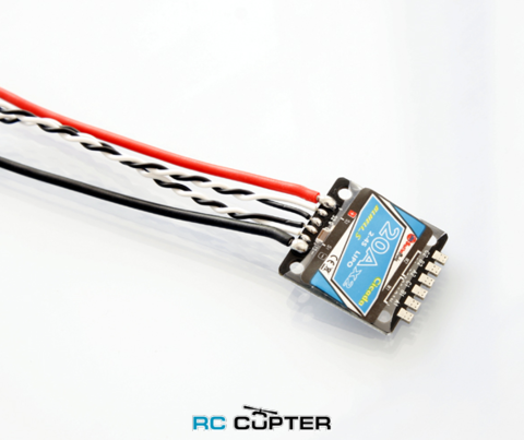 ESC регулятор мотора Sunrise Cicada BLHeli-S 20A 2в1 2-4S BB2 MCU