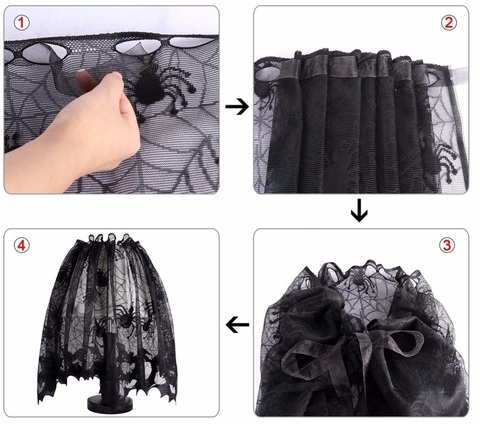 Ужасы декоративное украшение Паутина Пауки — Halloween Decoration Spider Web