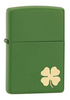 Зажигалка Zippo Shamrock с покрытием Moss Green Matte, латунь/сталь, зелёная, матовая