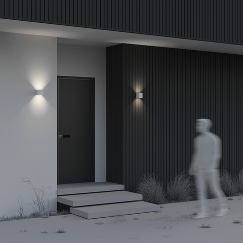 Уличный настенный светодиодный светильник Maytoni Fulton O572WL-L6W