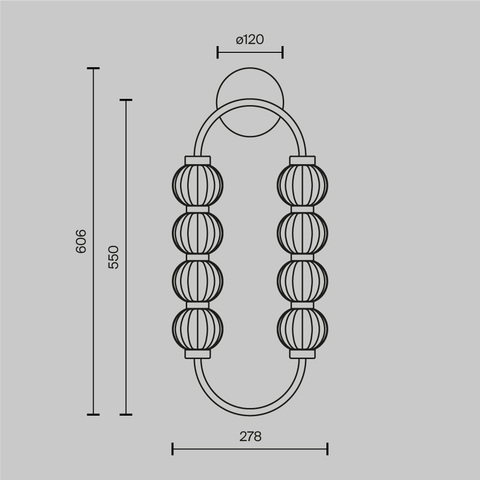 Настенный светодиодный светильник Maytoni Amulet MOD555WL-L11G3K