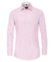 Рубашка Venti Modern Fit 193158200-401 розовая в тонкую полоску
