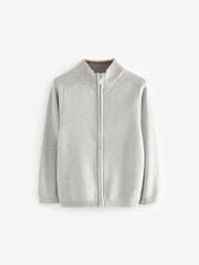 Кардиган на молнии для мальчика Next 838-129, Серый