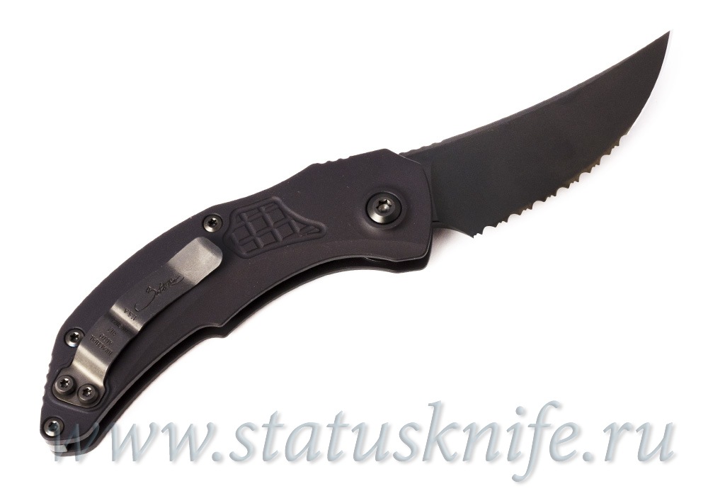 Нож Microtech Bastinelli 268A-3DLCTSH Brachial Serrated Shadow