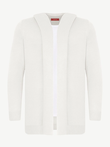 Кардиган с капюшоном из экохлопка