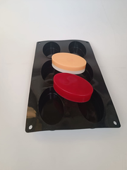 Силиконовая форма Овалы 6шт/лист