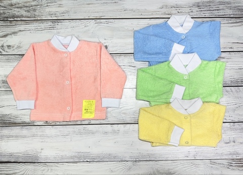 Кофточка д\детей однотонная (махра) РАСПРОДАЖА