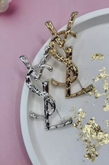 Брошь винтаж style by YSL цвет бронза