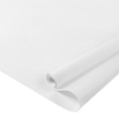 Упаковочная бумага крафт, Однотонный, Белый, 70 г, 0,7*10 м