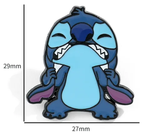 Лило и Стич значок металлический