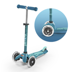 Самокат Mini Micro Deluxe LED Аква