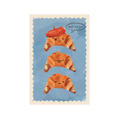 Открытка Месье Круассан, 10*15 см, 1 шт