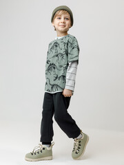 фуфайка  для мальчика  КР 302852/хаки 5107 Н029 к612