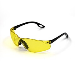 Очки защитные открытого типа эргономичные, ударопрочная линза, желтые (Россия) 22-3-041