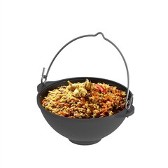 Казан чугунный Везувий 6л с ручкой (БЕЗ КРЫШКИ)