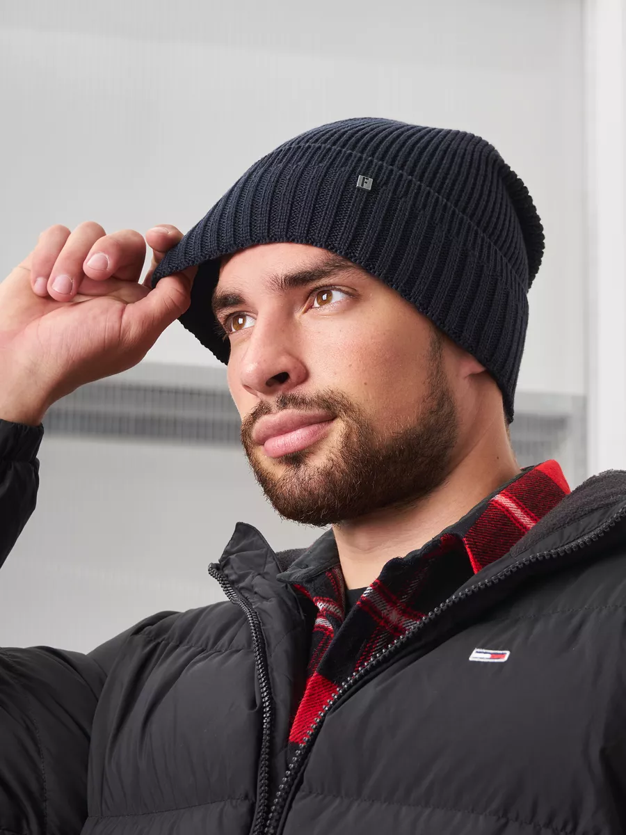 Шапка бини зимняя весенняя с флисом