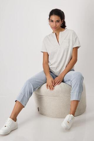 Monari Футболка с V-вырезом и мягким сиянием