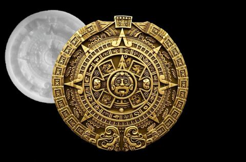 Силиконовый молд № 633 Календарь Ацтеков