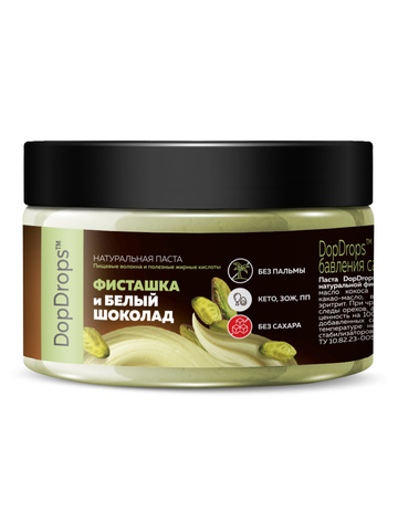 Фисташковая паста с белым шоколадом 100г