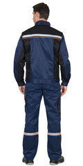 Костюм Nerss-ПРАКТИК-1 куртка, п/к т.синий с черным
