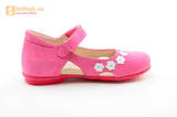 Туфли Тотто из натуральной кожи на липучке для девочек, цвет Розовый, 10208A. Изображение 4 из 16.