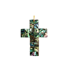 Подвеска Крест абалон maxi